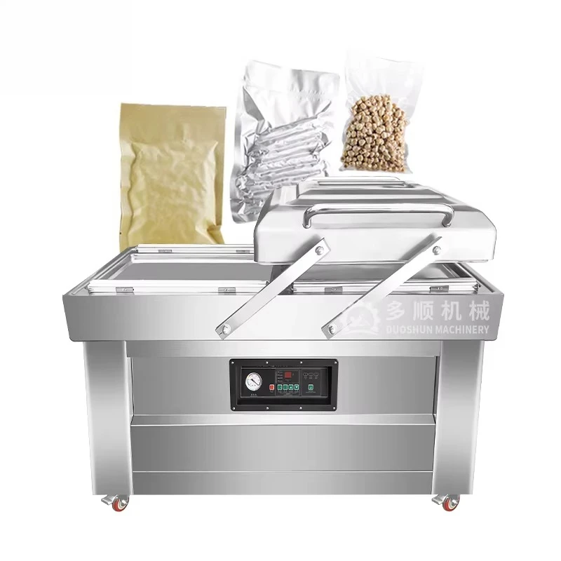 

DZ-500-2SB Stainless Steel Commercial Double Chamber Vacuum Packing Machine Vaccum Sealer Food