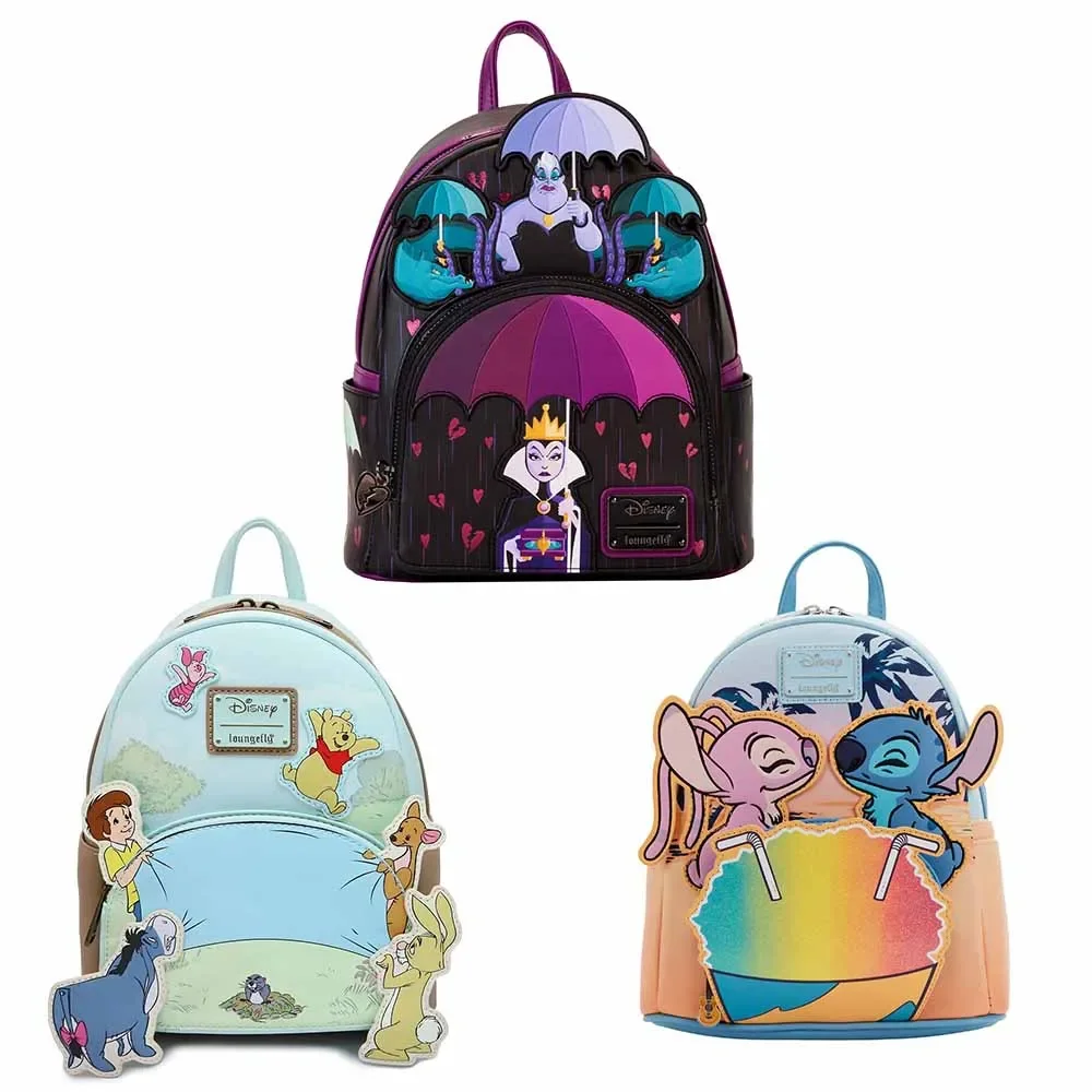 

Villains Curse Your Hearts Women Backpack PU Leather Stitch Lady Bags Toy Story3 Children Schoolbag Brand Girls Handbag