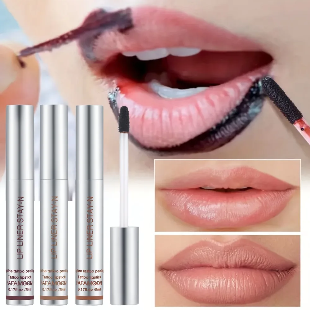Lip Liner Peel-Off Lip Stain - Rossetto liquido idratante, a lunga durata, a prova di sbavature per tutti i tipi di pelle