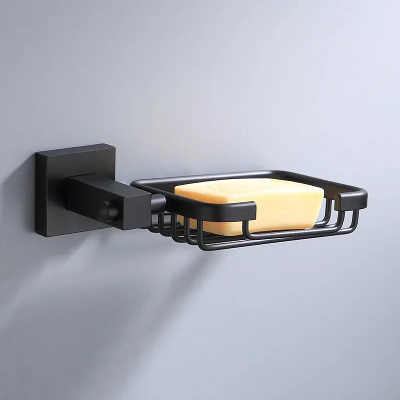 

Wall Mount Soap Dish Holder Aluminum Alloy Bathroom Organizer Storage Soap Sponge Holder Soap Basket Tray Rack Container Shelves