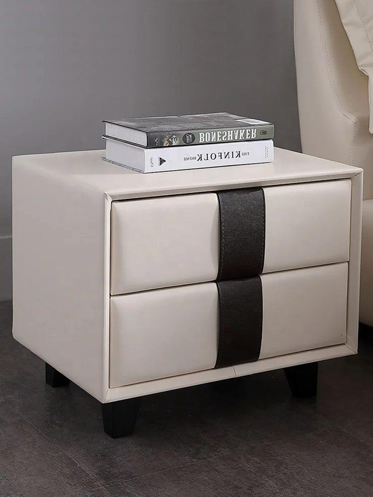 طاولة بجانب السرير لغرفة النوم باللون الرمادي، طاولة بجانب السرير فاخرة