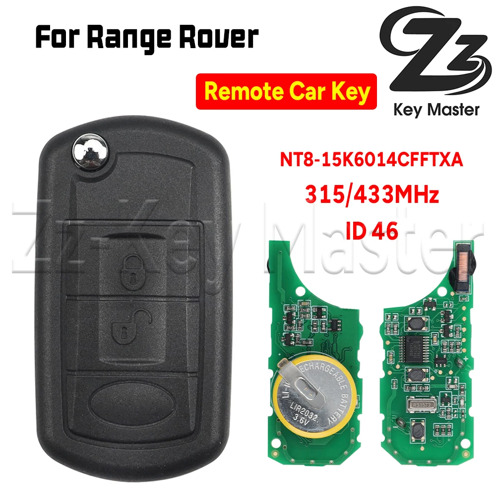 

Zz Key Master автомобильный дистанционный ключ для 1999-2011 NT8-15K6014CFFTXA 315/433 МГц ID46PCF7941A для Range Rover Sport Land Rover Discovery3