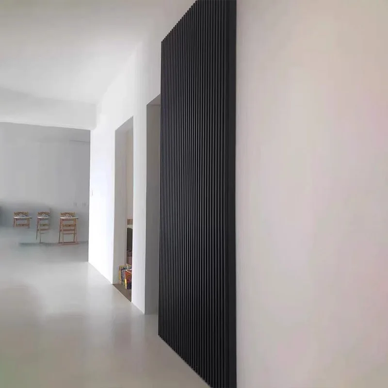 

Free damping ghost grid wood lattice lacquer mesh red sliding door barn veneer invisible with door