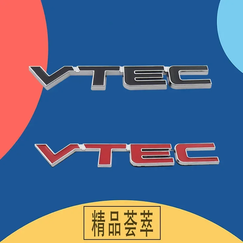 3D Premium VTEC car Hood Fender trunk Rear Bonnet Nameplate Decal Emblem Badge Sticker