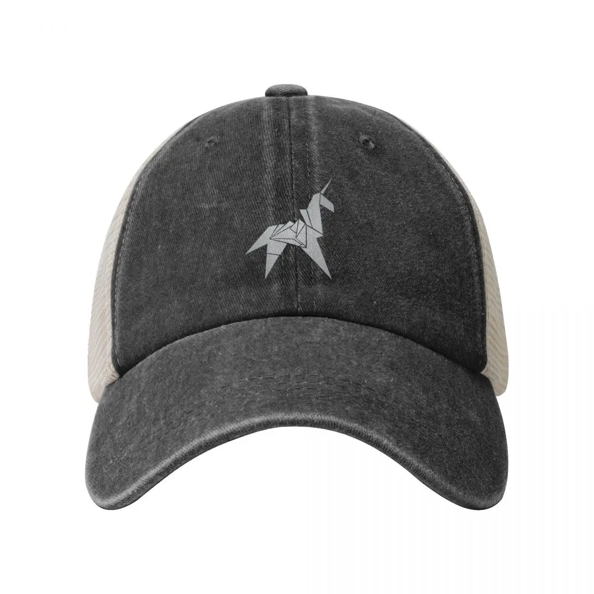 Origami Unicorn Replicant - Sliver Cowboy Mesh Baseball Cap Beach Outing Hip Hop Sports Cap Rugby Woman Hats Men's