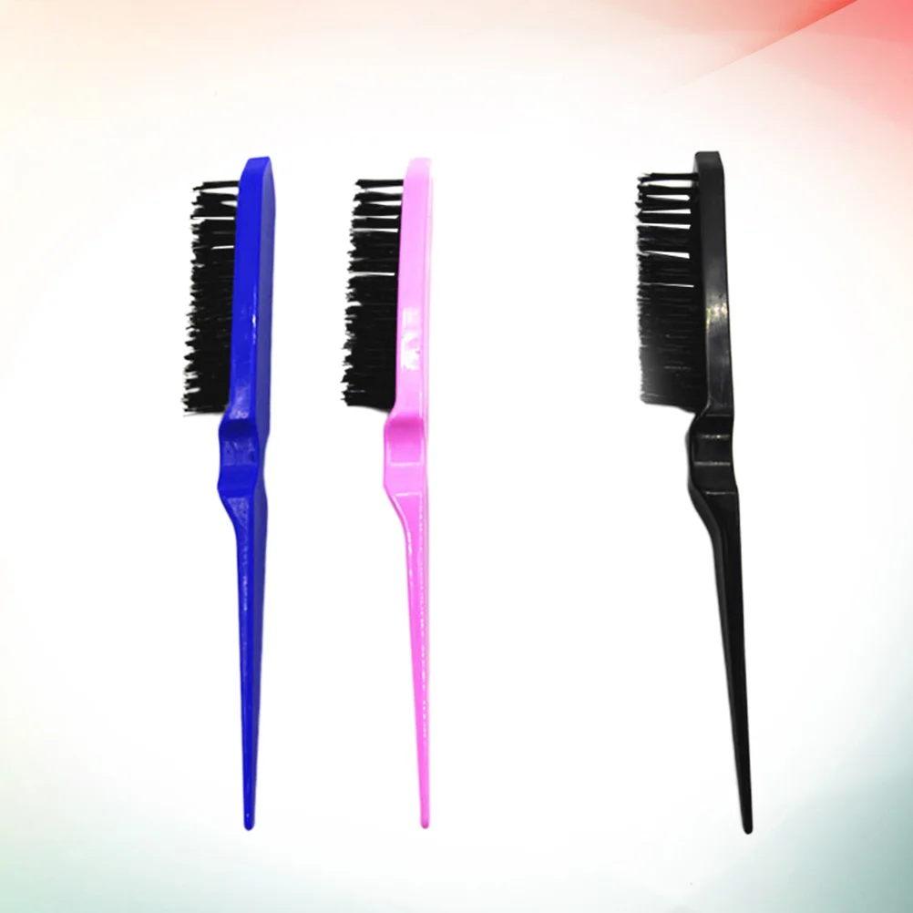 

3pcs Three Rows Hair Combs Anti-static Hair Comb Prcatical Scalp Massage Comb Curly Hair Comb (Random Color)