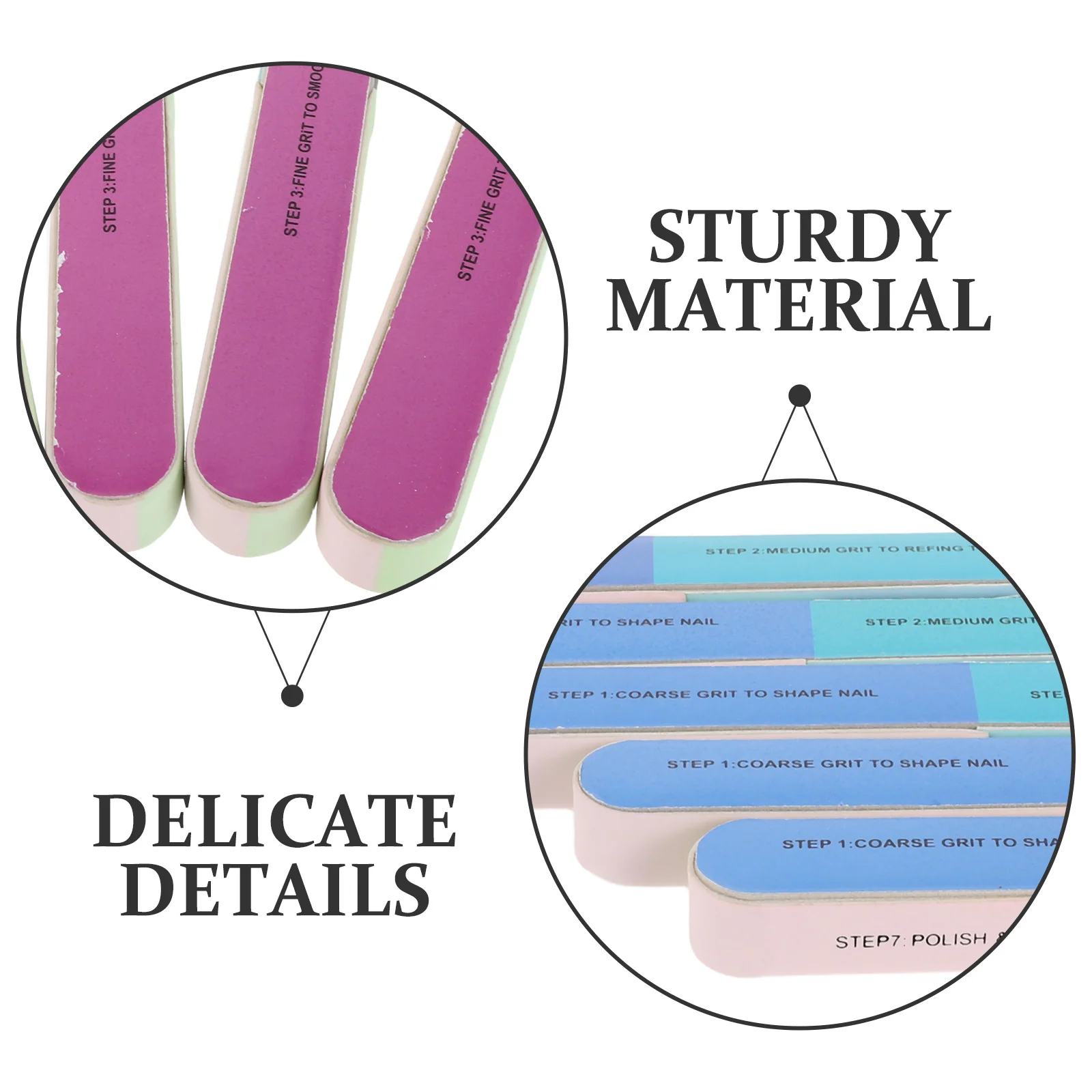 20개 네일 파일 버퍼 세트 7가지 방식의 버핑 블록 천연 아크릴 네일용 폴리싱 도구 매니큐어 네일 케어 전문가용 키트