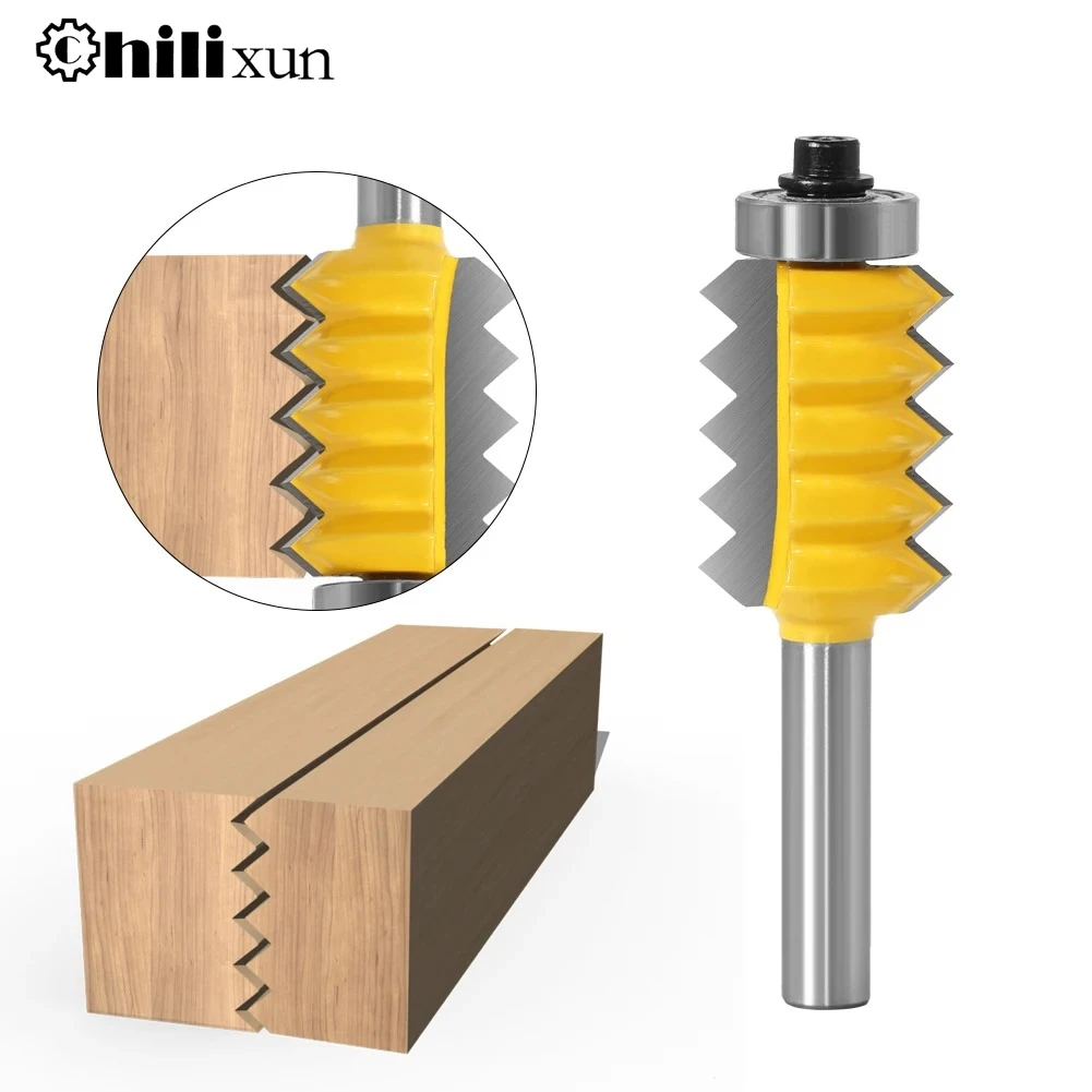 

8mm Shank Raised panel"V"joint Bits Finger Joint Glue Milling Cutter for Wood Tenon Woodwork Cone Tenon Milling Tenoning Machine