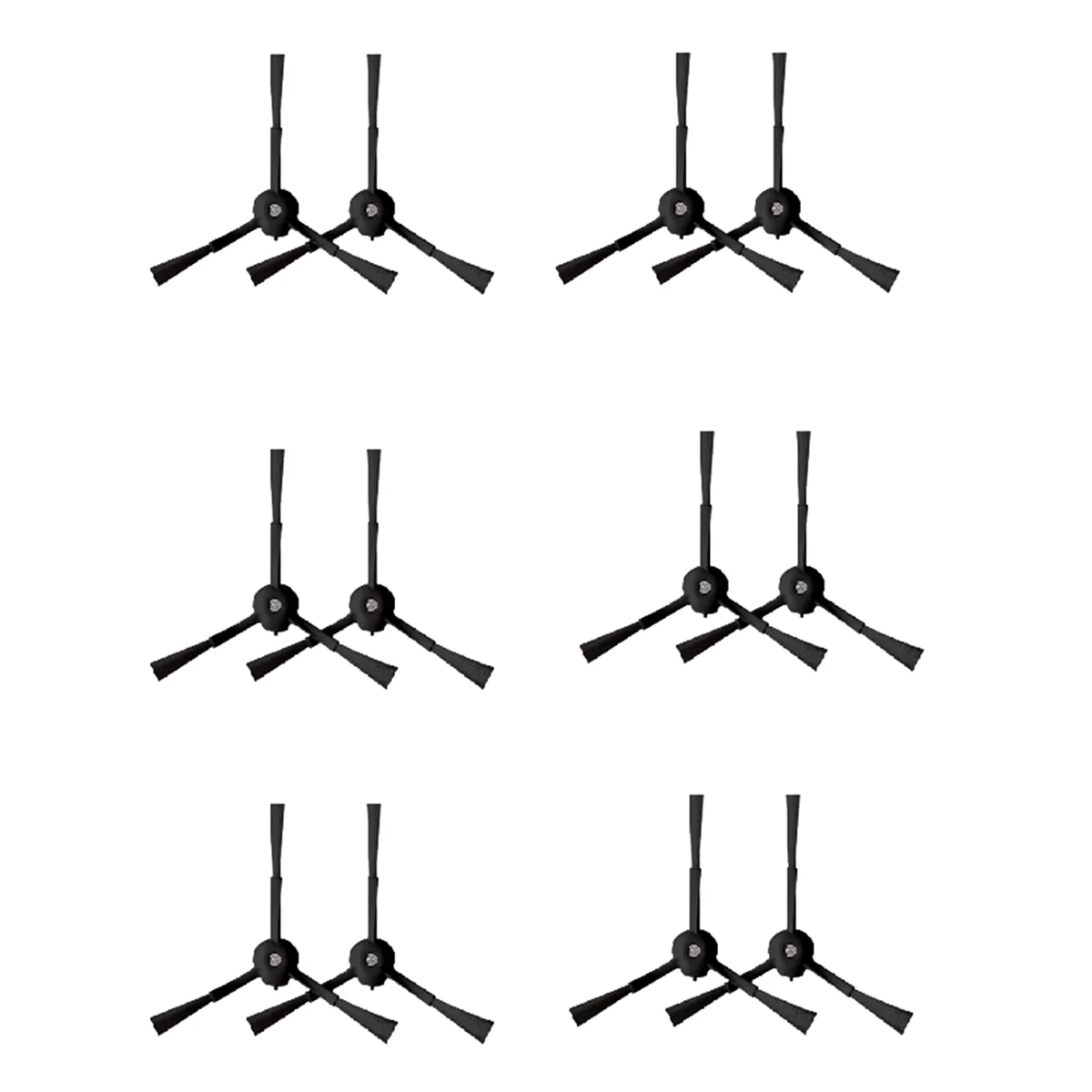 FNJK-12 Pcs Side Brush For Eufy X8 Pro / X8 Pro SES Robot Vacuum Cleaner Parts Replacement