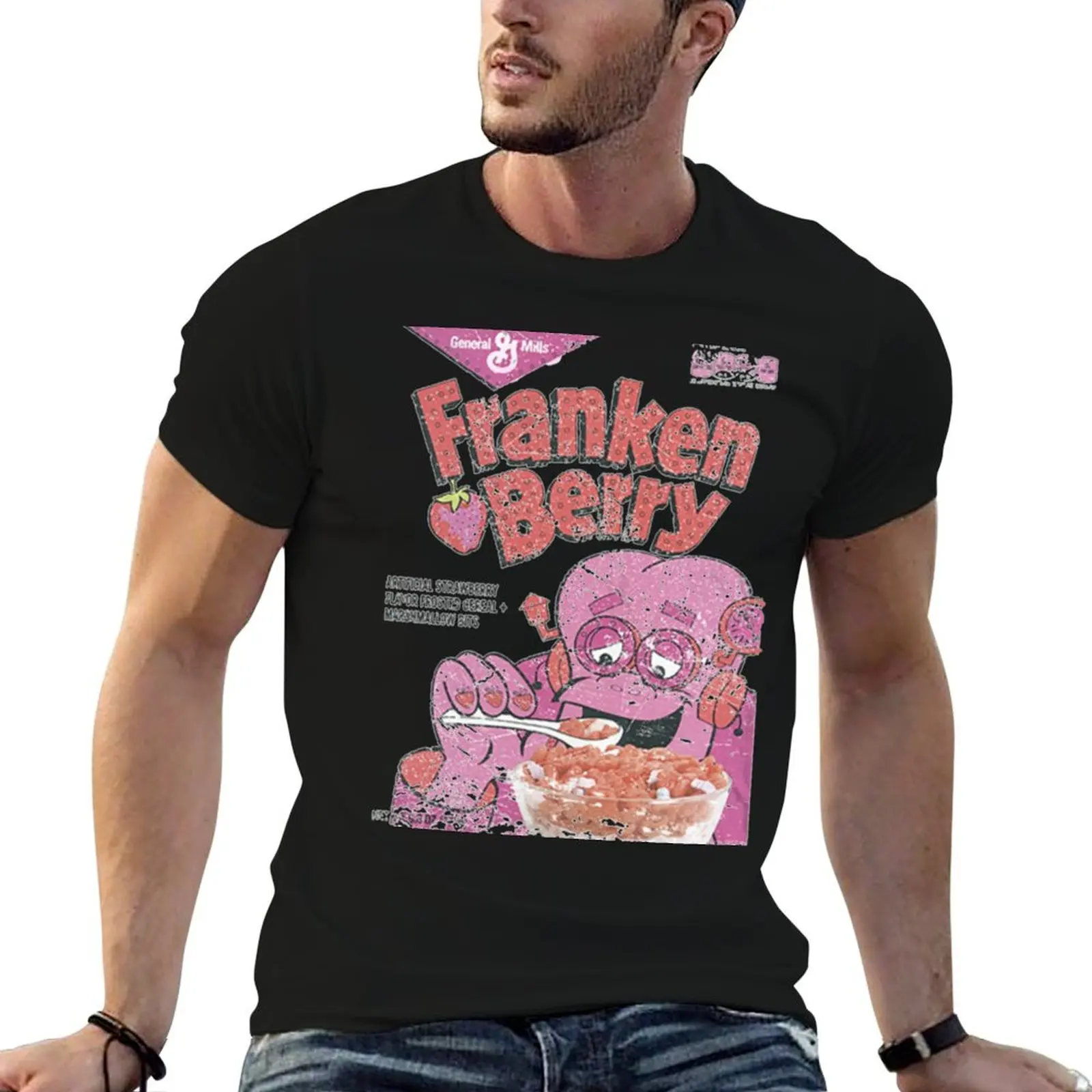 

Franken Berry T-ShirtFranken Berry distressed vintage T-Shirt t shirt personalised t shirts for man pack white T-Shirt