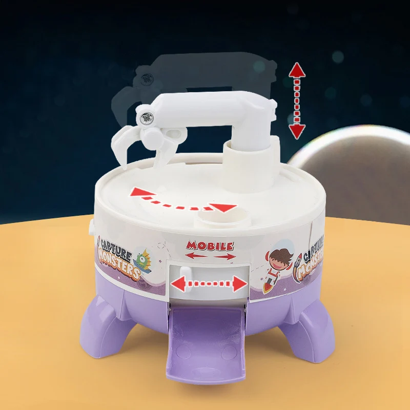 Mini Machine à Griffes de Beurre de Fusée Créative, Attrape-balle, Jeu de Bonbons, Jouets Manuels Interactifs de Bureau pour Bébé et Enfant