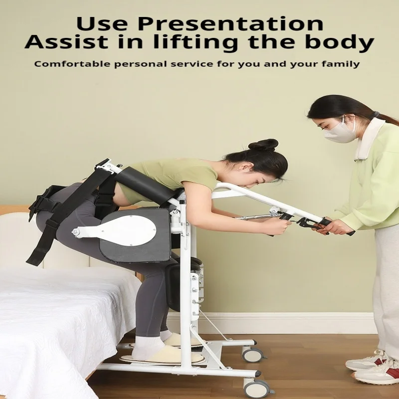 Standing transfer machine multi-functional for the elderly paralyzed patients mobile disabled wheelchairs hydraulic lifting