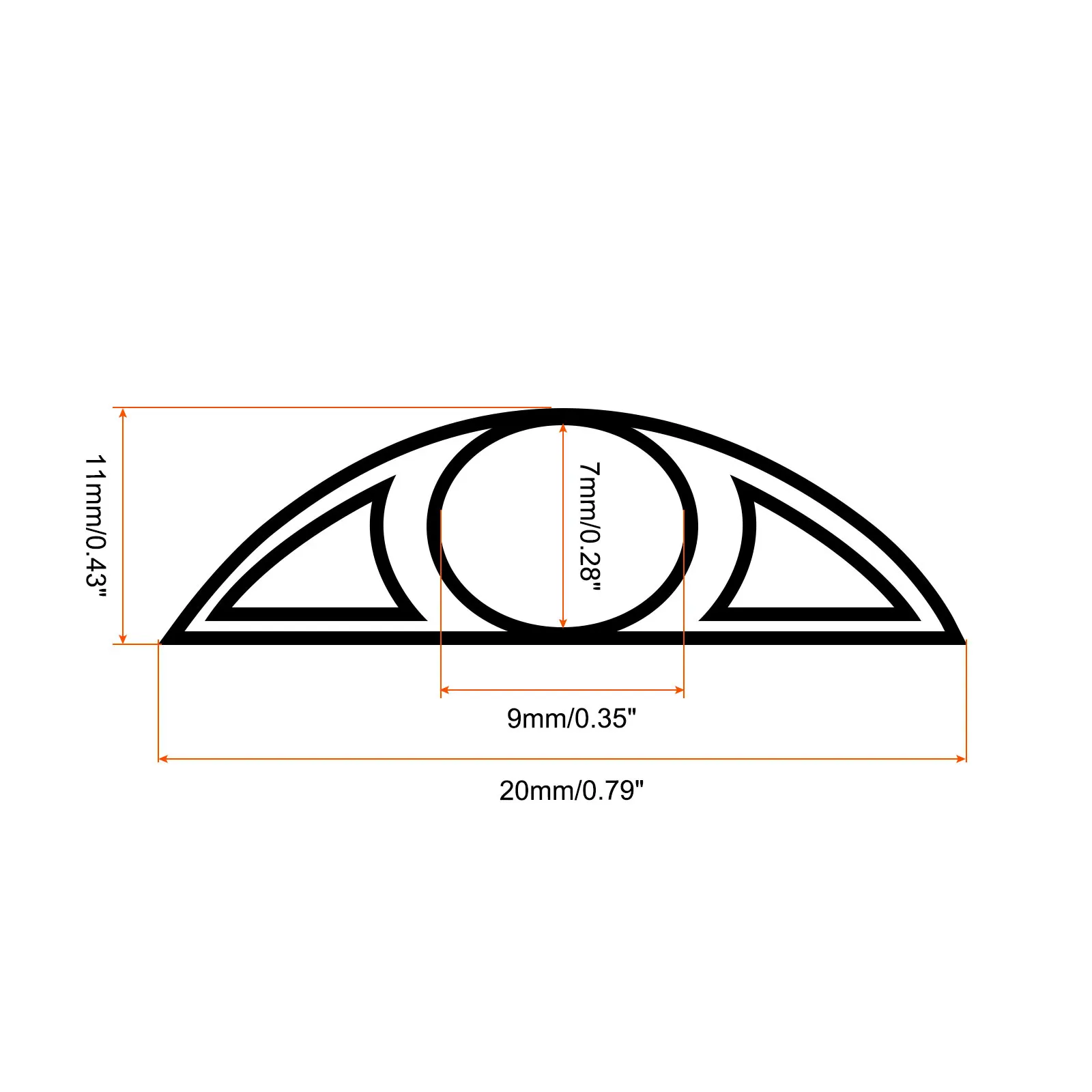 6.6ft Floor Cable Cover PVC Anti-extrusion Cord Protector Self-Adhesive Cable Protector Cable Cover Hider Covers Wire Organizer