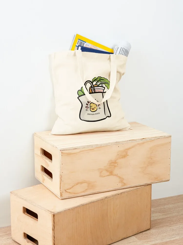 Bbokari Fruits Tote Bag Women bags Large bags for women tote bags aesthetic supermarket folding bag