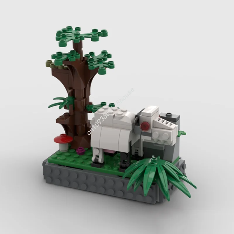 101 個 MOC 歯のある牛 nan モデルビルディングブロック子供レンガのおもちゃ創造的な教育建築クリスマスギフト