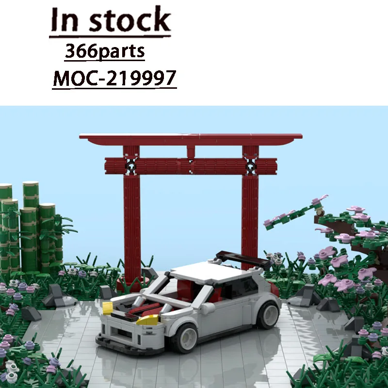 Popular MOC-219997 New White Limited Edition Sports Supercar Building Block Model 366 Parts Adult Birthday Christmas Toy Gift