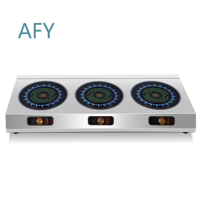 Commercial Electric Ceramic Stove for Induction Cooker Convection Oven Multi Head Three Burner Kitchen Appliance Home Cooking