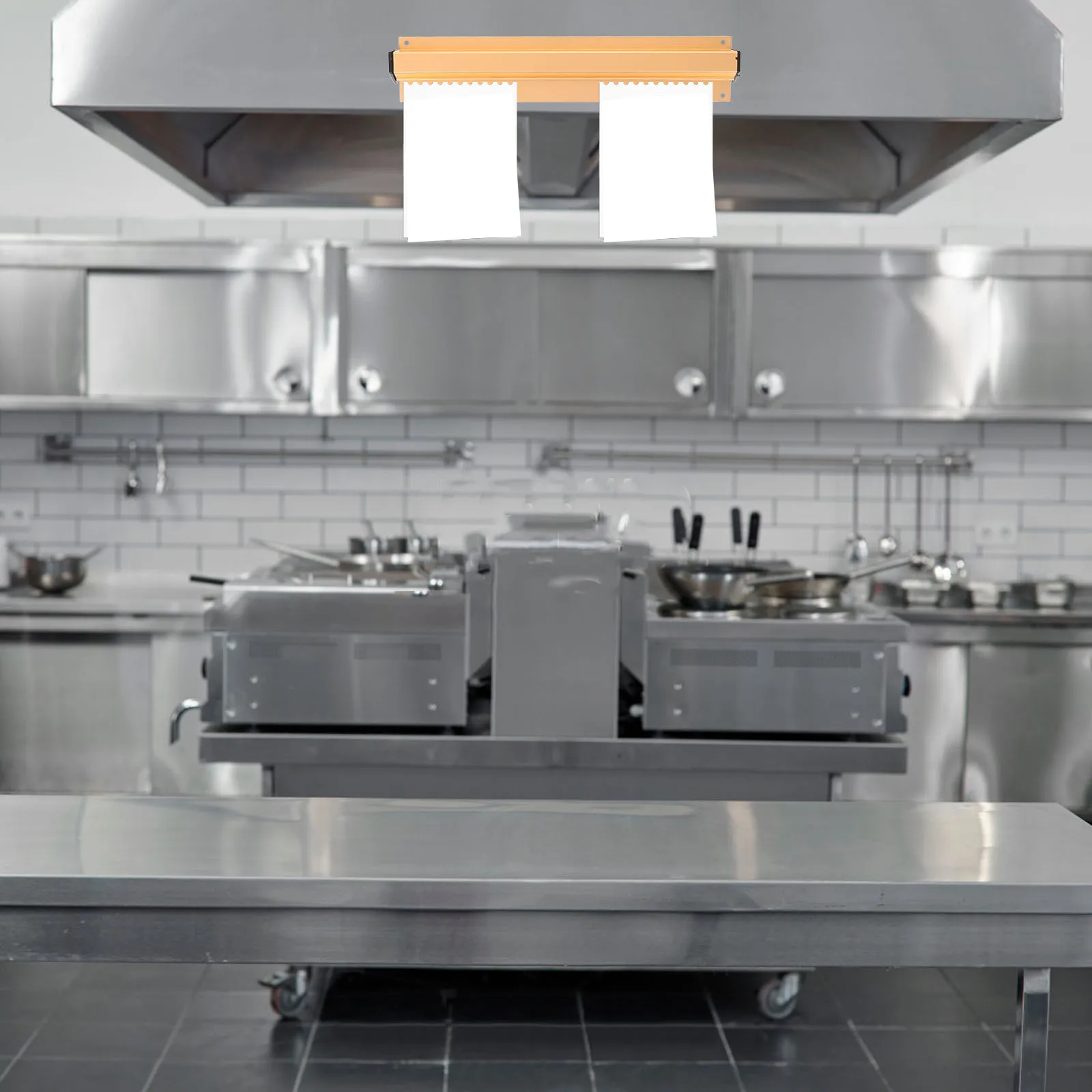 

Menu Folder Metal Check Holders Large Capacity Wall Mountable Ticket Racks ABS No Drilling Kitchen Bill Book