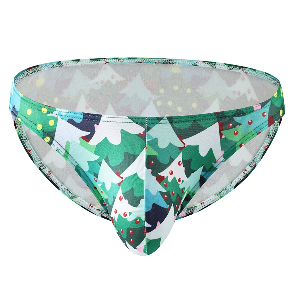 

Bedroom Wear Christmas Underwear Breathable Underpants Christmas Pattern High Stretch Elasticity Night Sleep Application
