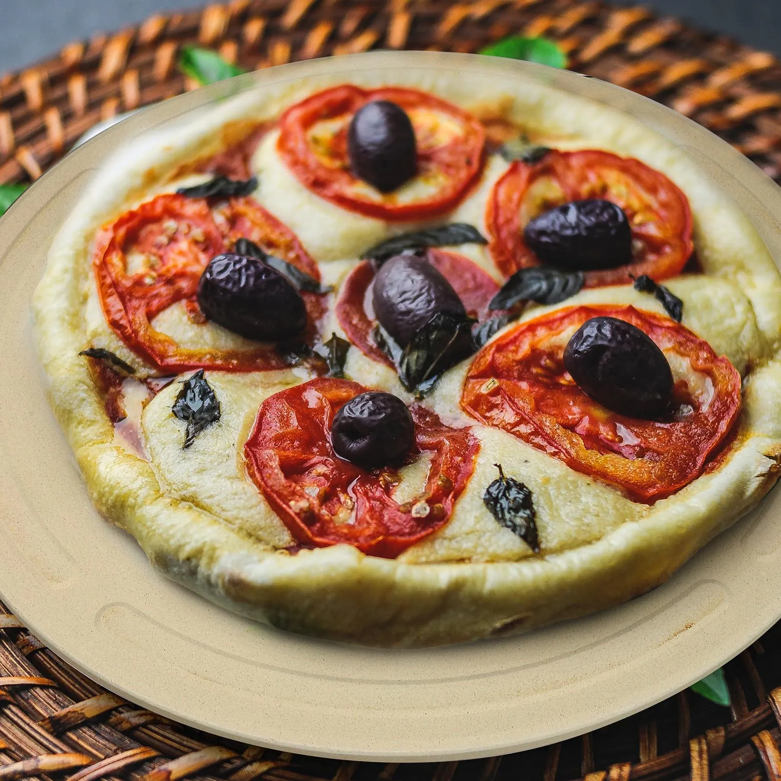 

1Pcs Cordierite Pizza Stone Heat Resistant Non Stick Smooth Surface Perfect for Baking Pizza Bread Cookies Home Restaurant