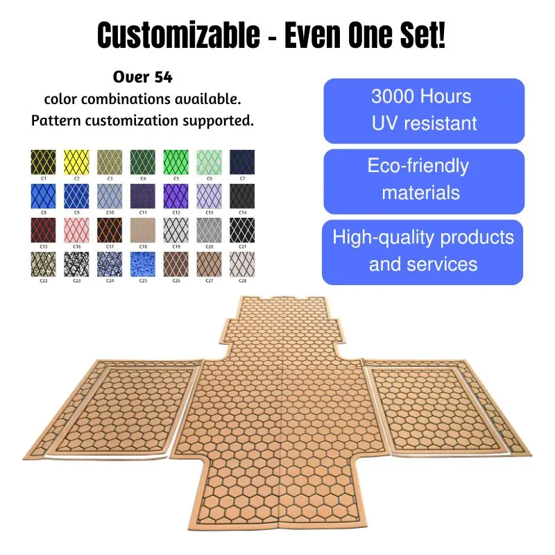 STLF KT GuoMei Custom Anti-UV Slip-Resistant PE/EVA Boat Deck Marine Flooring High Quality for Outdoor Sea Use