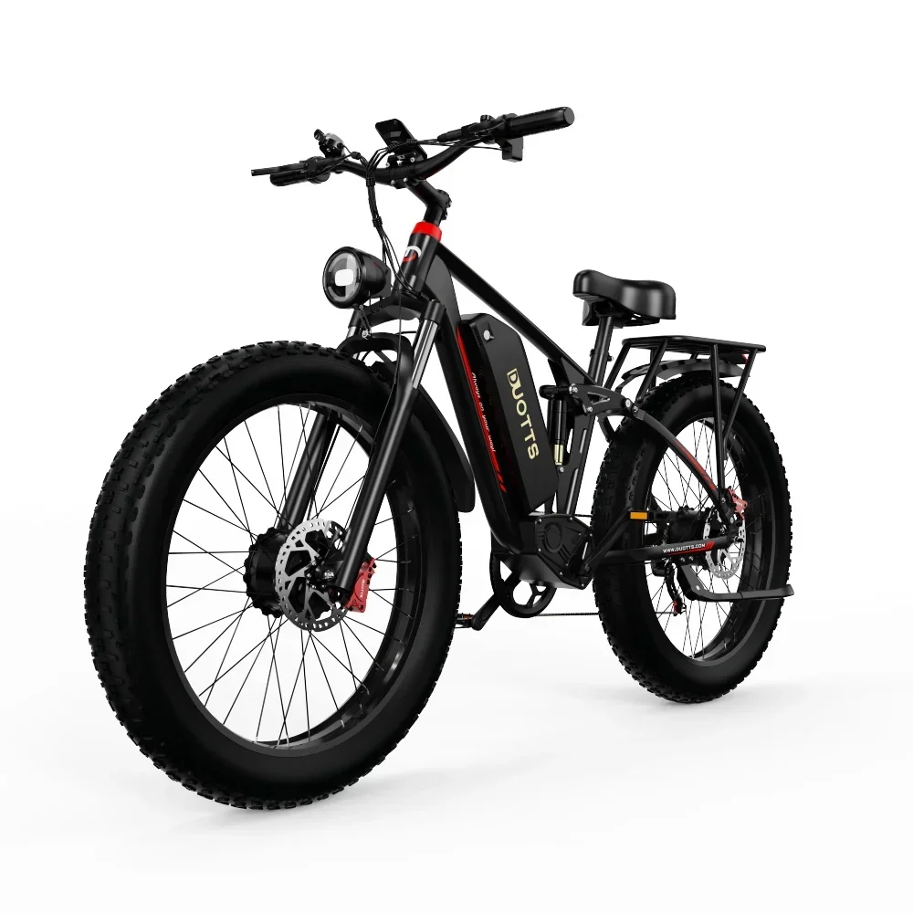 DUOTTS S26 Elektrofahrrad mit Doppelmotor, 48V20AH Akku, Schnee-E-Bike, 26 Zoll Breitreifen, Allterrain-E-Bike