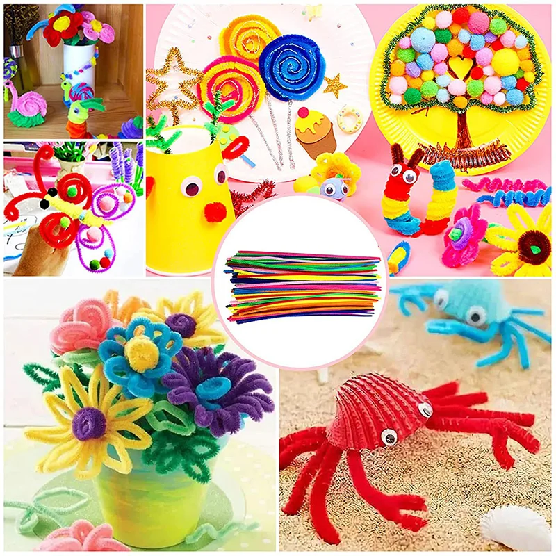 Children Handmade Toys DIY Material Bag Early Education Puzzle Toy Creative Decorations Hands on Ability Twisting Rod TMZ