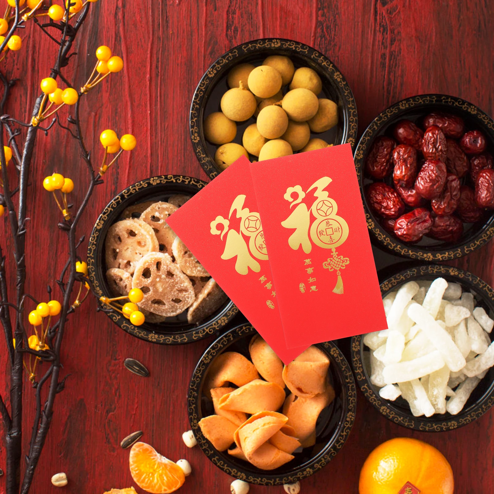 

10pcs Red Envelopes Large Holiday Chinese New Year Paper Packets Rabbit Gold Leaf Money Bags Gifts Prosperity Luck Celebration