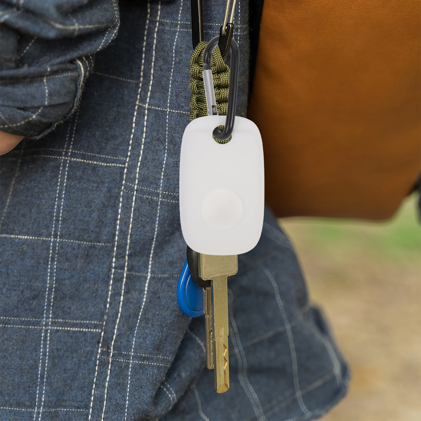 

2pcs Tracker Silicone Case Durable Protective Cover Easy Install Accessory Keychain Tag Label Smart