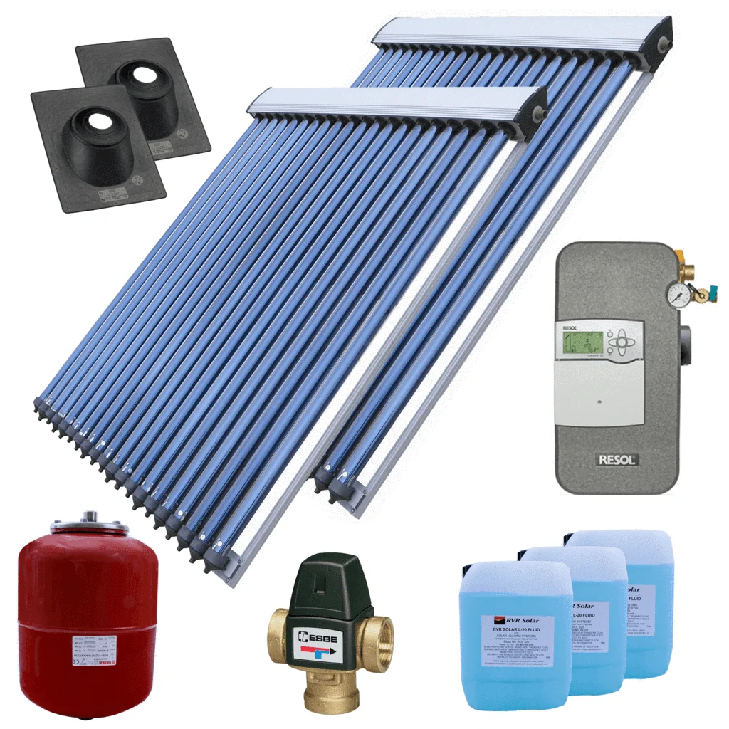 Chinese Factory separated split solar water heater with heat pump solar collector