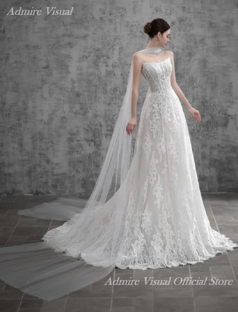 Wedding Dress A-Line Lace Boat Neck Neckline Sleeveless With Removeable Flaps Customized Vestidos De Novias