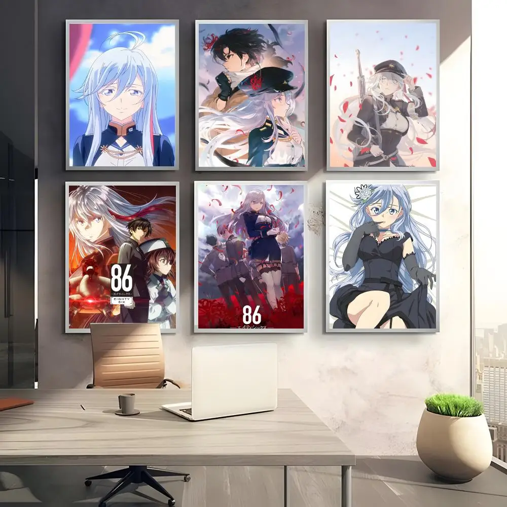 A-Anime 86 ستة وثمانون اللوحة الخط قماش المشارك: تجعد الحرة للماء دائم جميع الفضاء جدار ديكور
