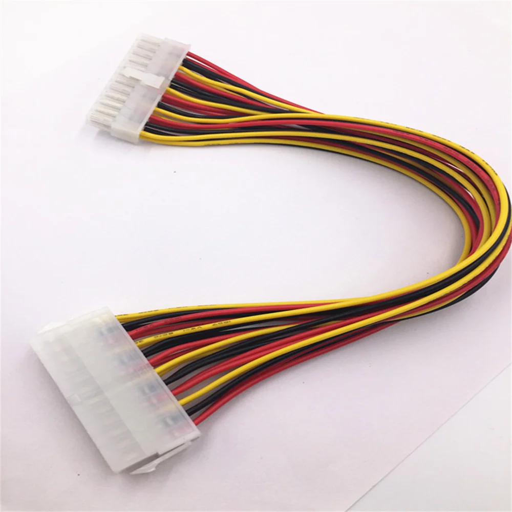 30cm ATX 24 Pin Male to 24Pin Female Power Supply Extension Cable for Internal PC PSU TW Power Connector Wire Power Supply