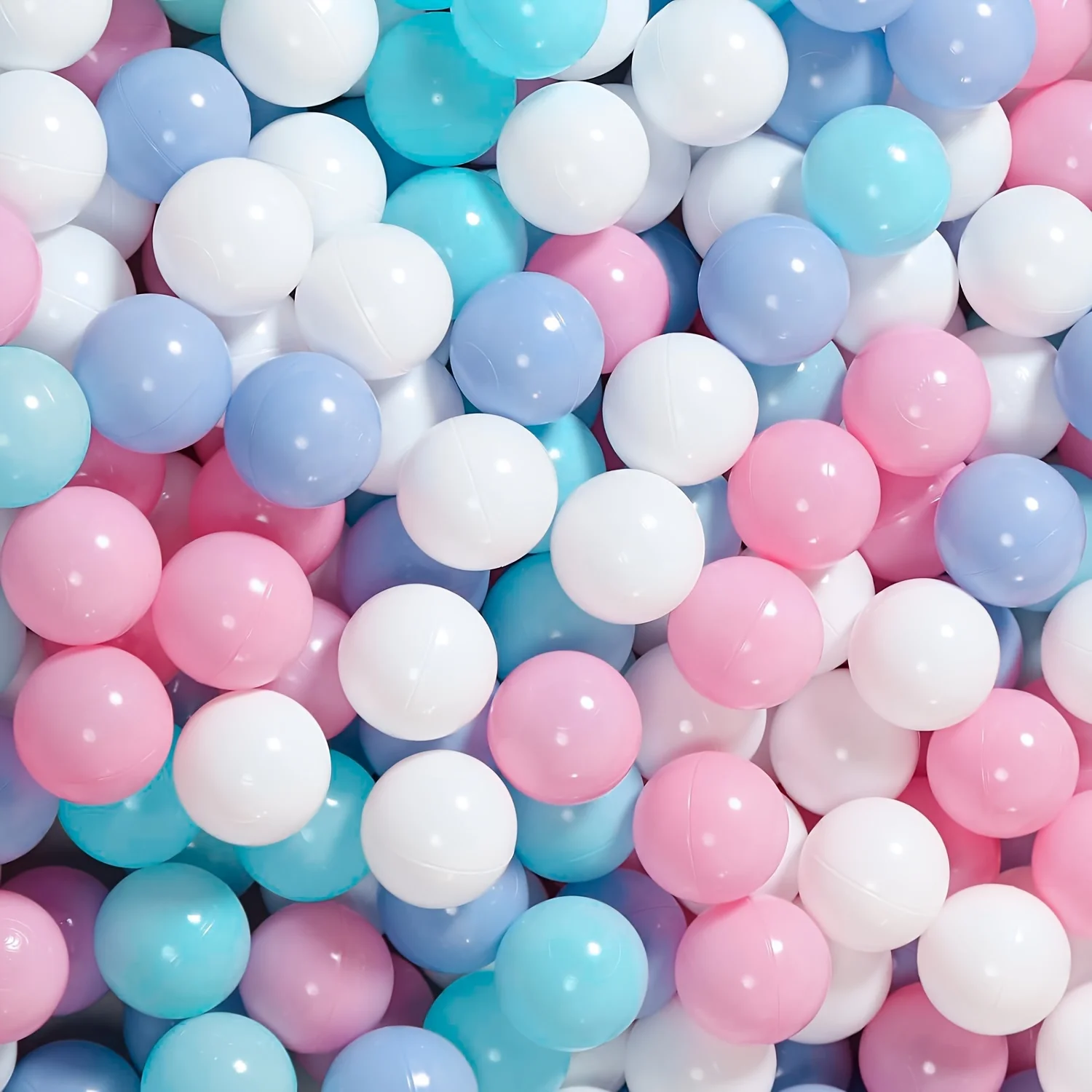 Bolas de juguete de macarrón grueso de 100 piezas, y no tóxicas antiescurribles, bolas duraderas de plástico para piscina y piscina, fiesta de cumpleaños y piscina de juegos