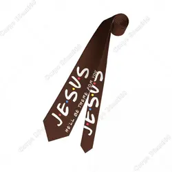 Formal Jesus He'll Be There for You Neck Tie Men Personalized Silk Neckties for Business Party