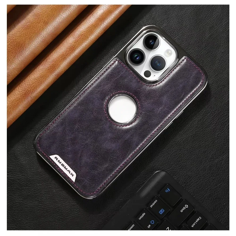 Skórzane etui na telefon iPhone 16 Pro max do iPhone'a 16 15 Plus 14 13 12 Pro Max Wstrząsoodporne etui ochronne