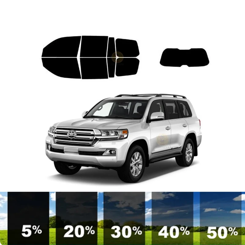 

precut Removable Window Tint Film For Car 100% UVR 5%-70%VLT Heat Insulation Carbon ﻿For TOYOTA LAND CRUISER 4 DR SUV 2008-2021