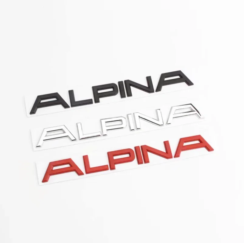 3D Metal Rear Boot Trunk Stickers Emblem Badge Decals Car Styling Accessories For ALPINA B7 B6 D4 D5