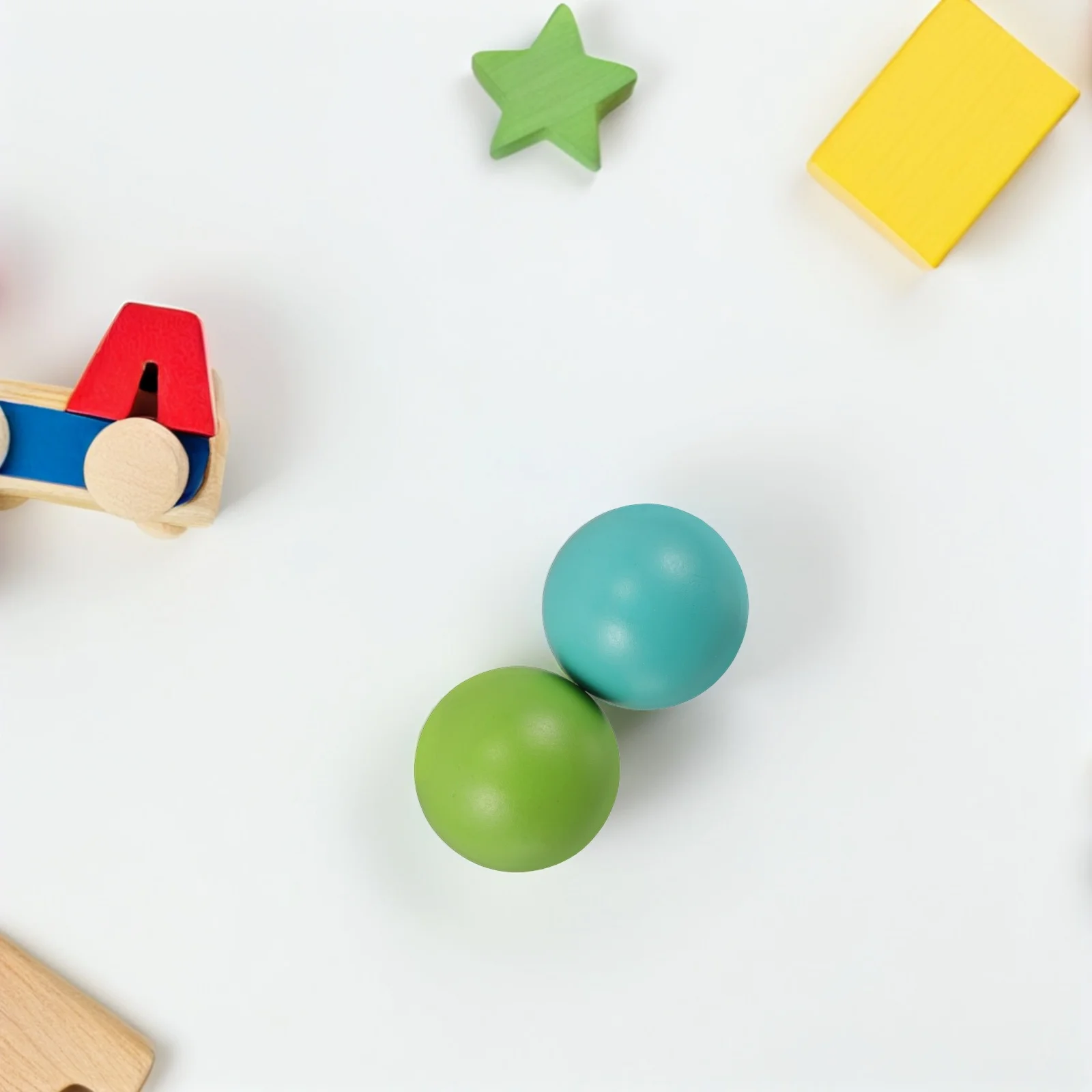 

2 Pcs 's Croquet Set s Balls for Family Games Solid Wood Wooden Equipment