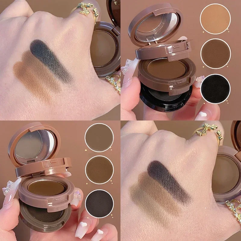 Paleta do makijażu Highlight Rouge - Róż do policzków, konturowanie, cień do powiek typu silkworm z matowym pigmentem brokatowym i puder do brwi