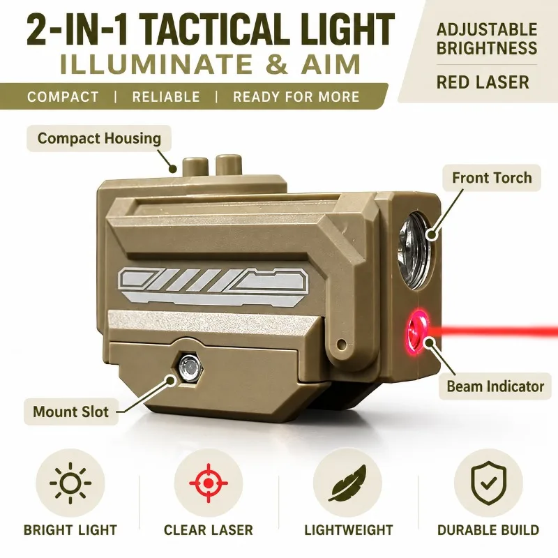 Sand‑Colored Model Hobby Light Ornament, 2‑in‑1 Under‑mount Accessory for Ornament and Display