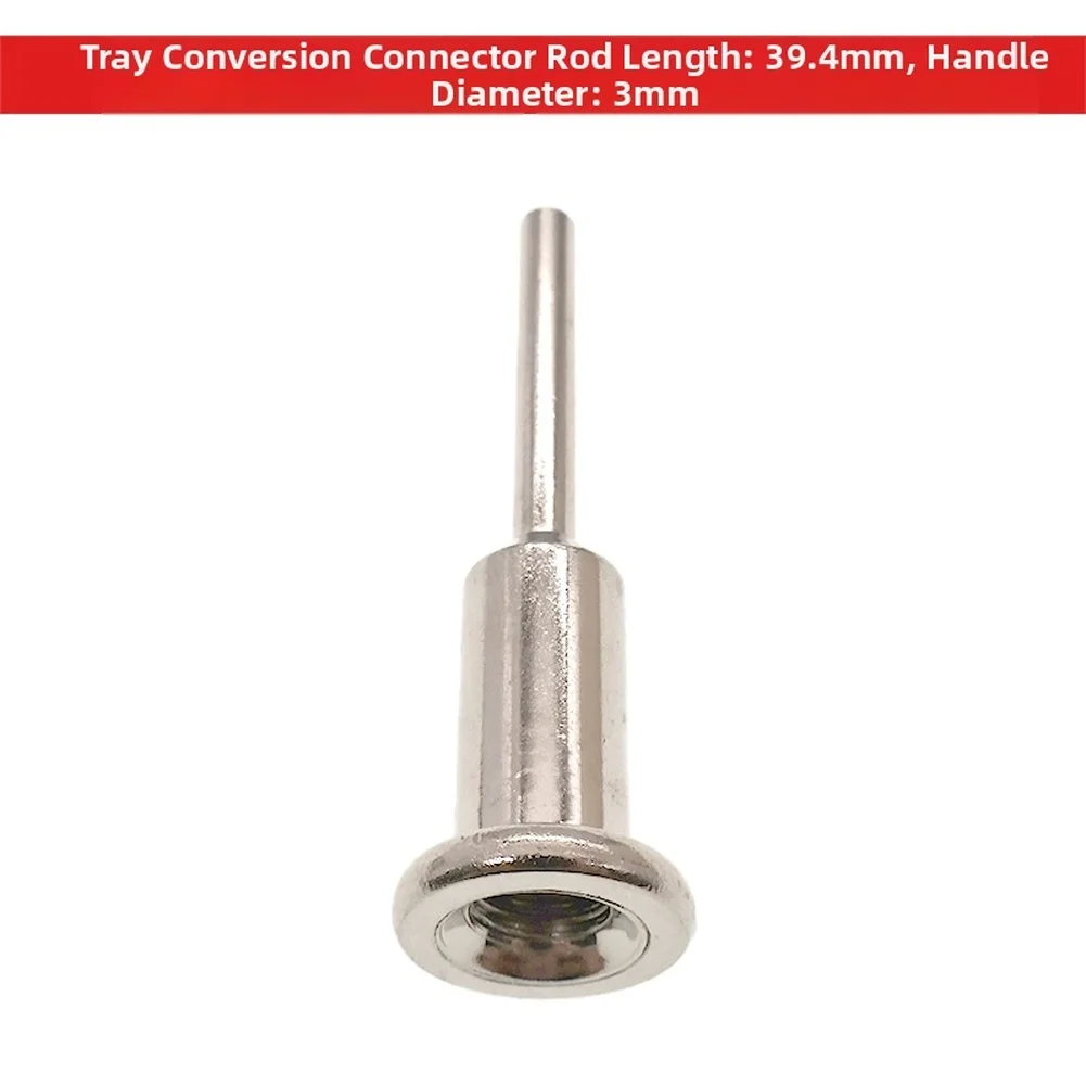 3mm Shank Drill Adapter Rod with Thread for Electric Power Drills and Grinding Discs Extension Tool Iron Material Silver