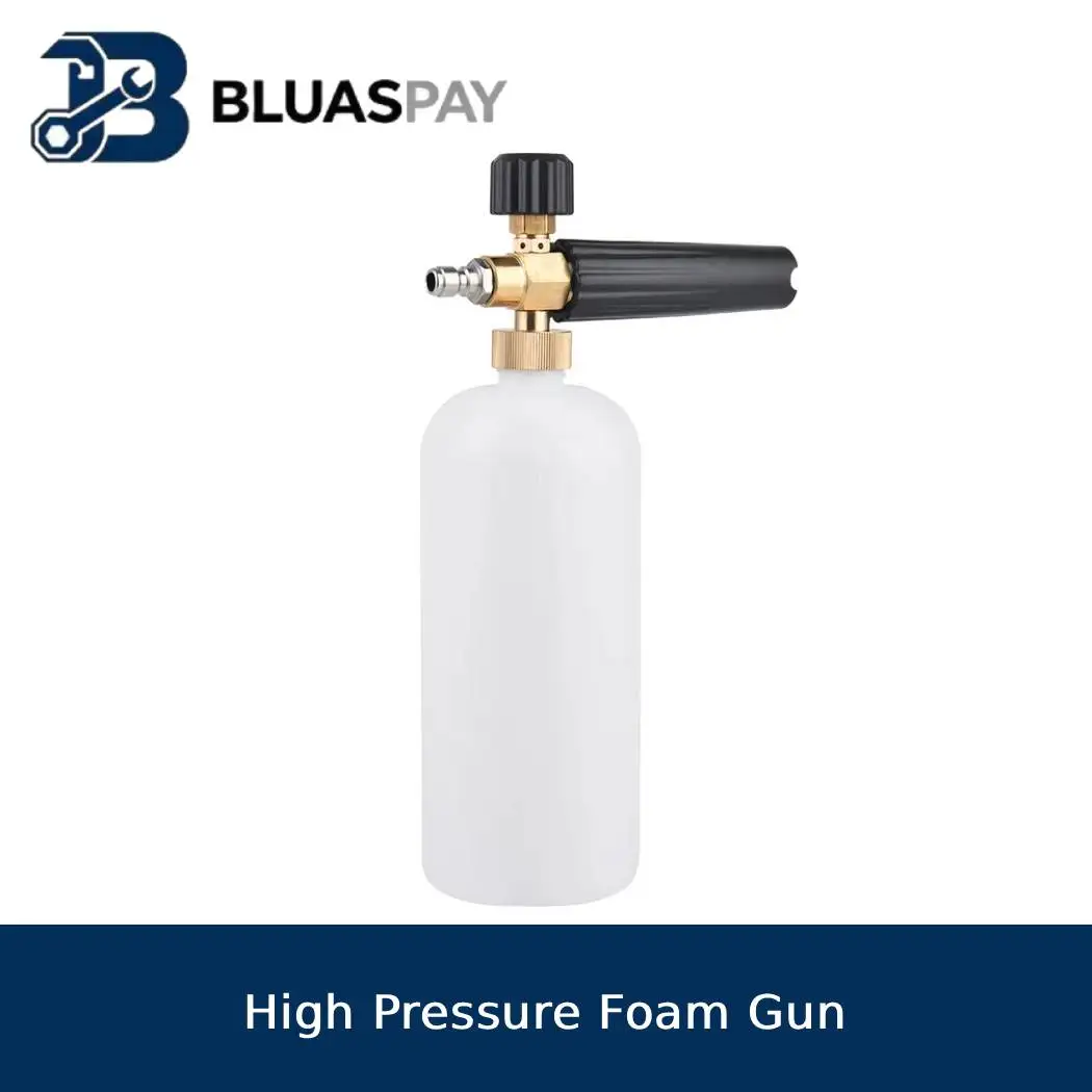 1L High Pressure Foam Gun 1/4 Inch Quick Connector Adjustable Car Wash Soap Foamer Sprayer Foam Generator