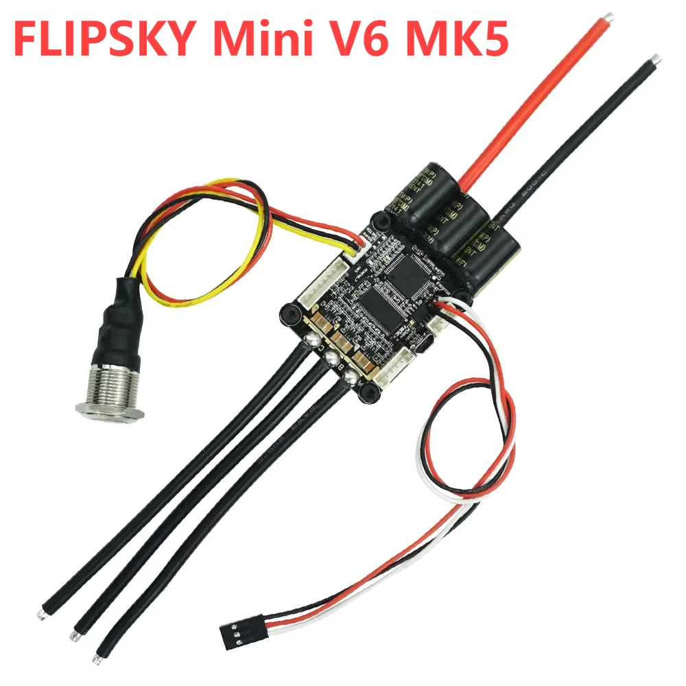 FLIPSKY Mini V6 MK5 With Power Button base on VESC6.6 With Aluminum Anodized Heat Sink for Electric Skate Electric Bike Scooter