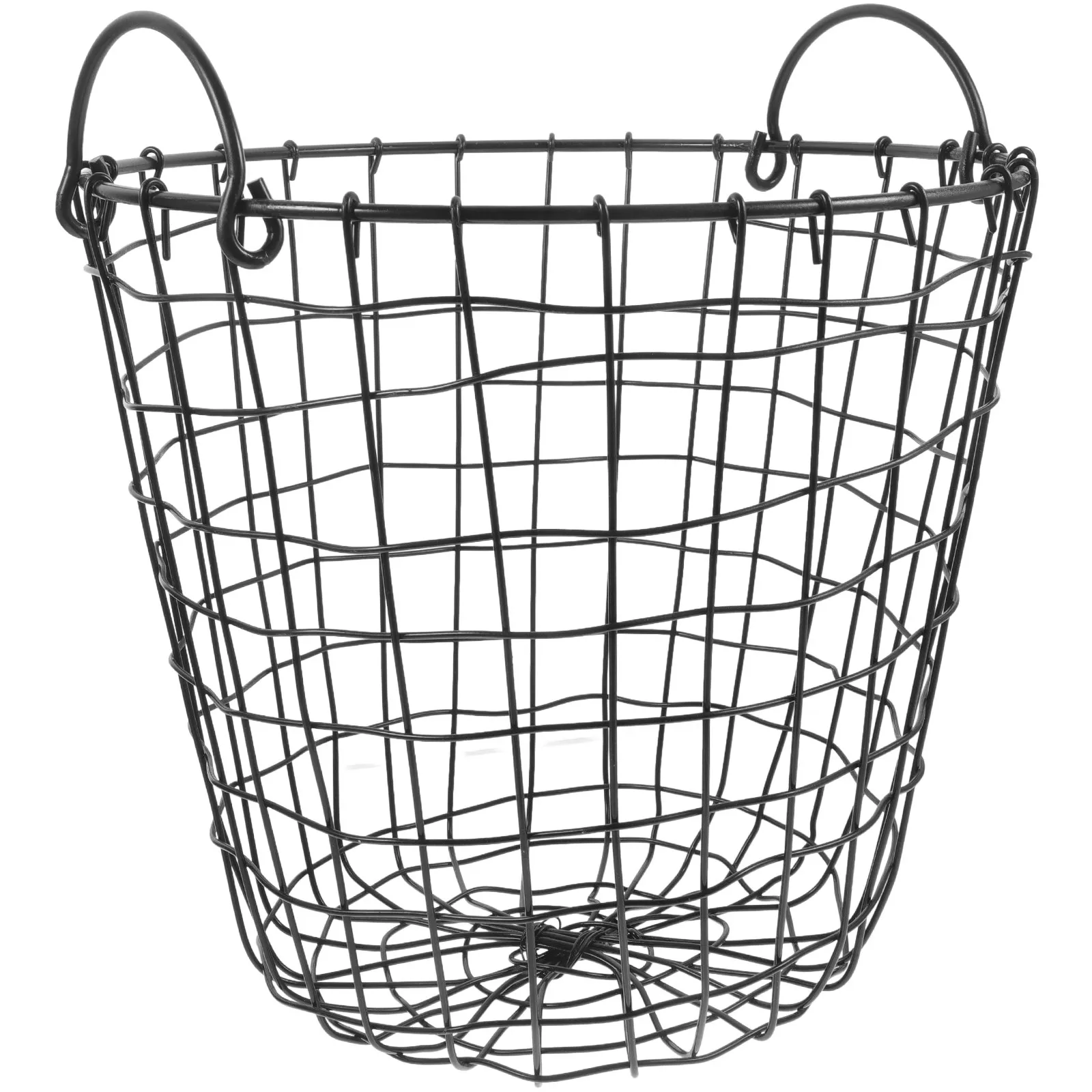 

Vintage Style Metal Fruit Basket Compact Wire Storage Container for Kitchen Desk Vanity Multi Purpose Snack Bread Holder