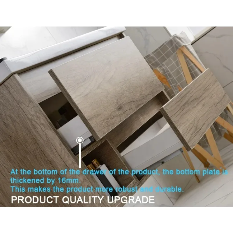 Modern Design Bathroom Sink with Cabinet Set Wall Mounted Small Bathroom Cabinet with Mirror Cabinet