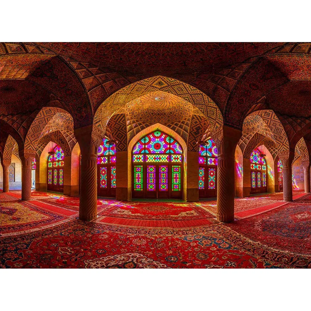 Nasir Al Mulk Mosque Shiraz Iran Palace Castle Birthday Party Photo Background Photography Backdrop Studio Poster Banner