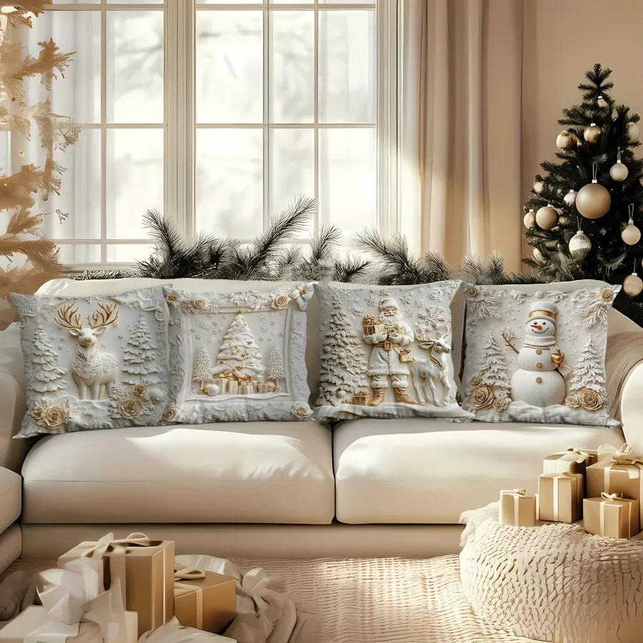 Christmas Cushion Covers Sofa Cushions Bed Head Cushions Cover pillow case 1PC 45*45cm