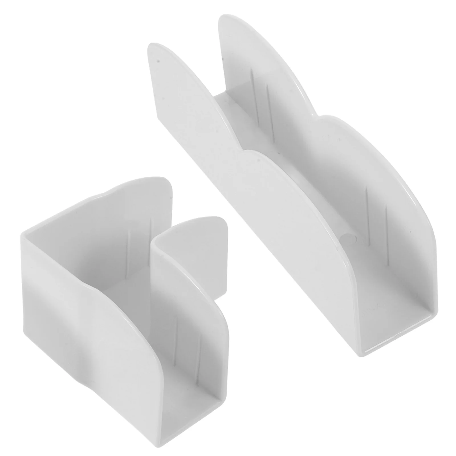 Supporto per stabilizzatore in plastica con base per box da 2 pezzi Fissatore antiscivolo solido per accessori per box da pavimento Supporto per recinzione