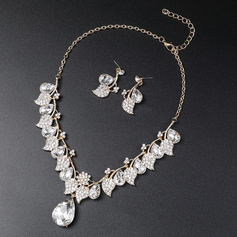 Vintage Necklace Ethnic Style Jewelry Set Jewelry Women\'s Necklace Set Water Drop Shape